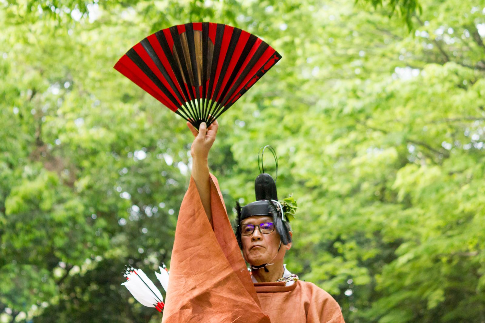 ファッションの 賀茂御祖（かもみおや）神社 流鏑馬（やぶさめ）と神事を支える 服＆ファッション小物